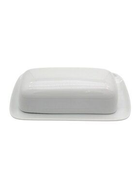 Threshold White Porcelain Butter Dish Lid Tray Kitchen Serveware Target